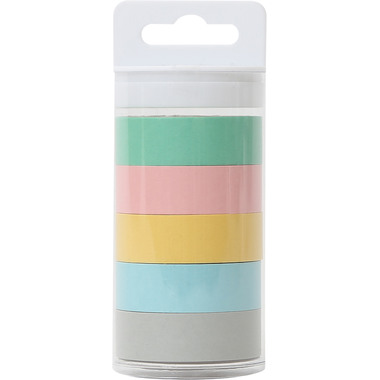 MAREIN Washi Tape Set, 4085.103 Pastell, 5 Stk.
