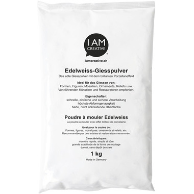 I AM CREATIVE Edelweiss Giesspulver MAA900101 weiss 1 kg