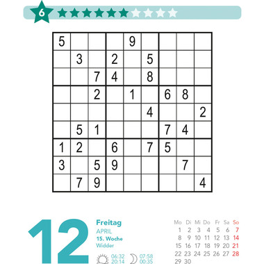 DUMONT Sudoku mittel bis schwierig 205234 11.8x15.9cm 2024