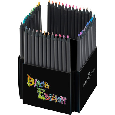FABER-CASTELL Farbstifte Black Edition 116450 Kartonetui 50er