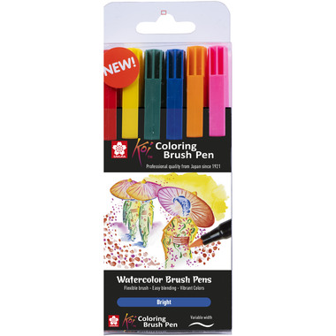 SAKURA Brush Pen Sakura XBR6B1 Set, 6 Farben