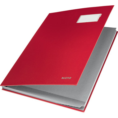 LEITZ Unterschriftsmappen 57010025 rot 10 Fächer