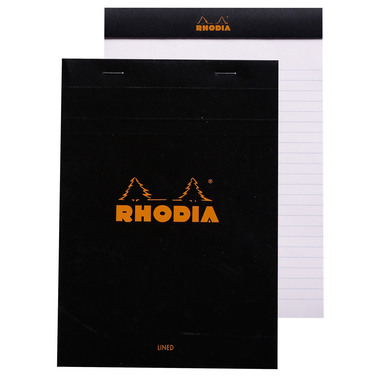 RHODIA Notizblock A5 166009C liniert schwarz