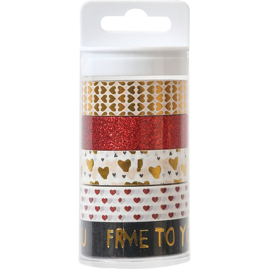 MAREIN Washi Tape Set 5 4085.112 15mmx5m, 5 Stück