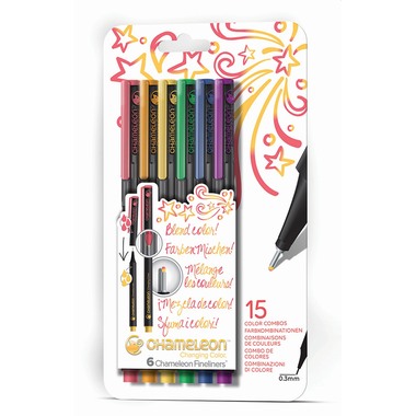 CHAMELEON Fineliner Set 0.3mm FL0601 6 Farben Primary