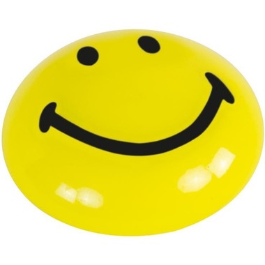 MAGNETOPLAN Calamita Smiley giallo-nero 16673 large 40mm 4 pezzi