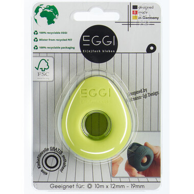 EGGI Klebefilmabroller 12-19mmx10m 22-01PL lime