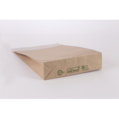 FLEXIPAK Faltbeutel Graspapier 2FVMF001204 300x430+50mm 200 Stück