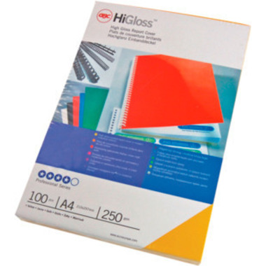 GBC HiGloss Umschlagmaterial A4 CE020010 schwarz, 250g 100 Stück