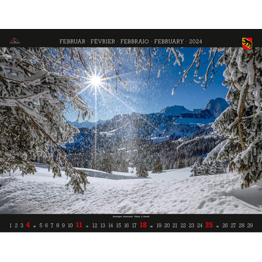CALENDARIA Bern 2024 43494626 DE/E/FR/IT, 40x31cm