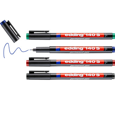 EDDING OHP-Marker permanent S 140-E4 4er Etui
