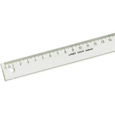 LINEX Schullineal 15cm 1015M transparent