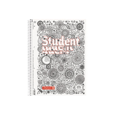 BRUNNEN Collegeblock A4 1067428 kariert, 90g, ZENart 80 Blatt