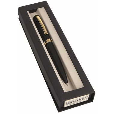 ONLINE Stylo à bille Eleganza 34596 black/gold, slimsy box