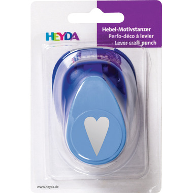 HEYDA Motivstanzer gross 2.5 cm 203687522 Herz schmal
