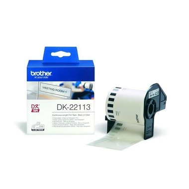 PTOUCH Endlos-Etiketten 62mmx15.24m DK-22113 QL-500/550 Film klar Rolle