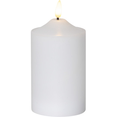 STAR TRADING LED Kerze Flamme 15cm 12.064-08 weiss
