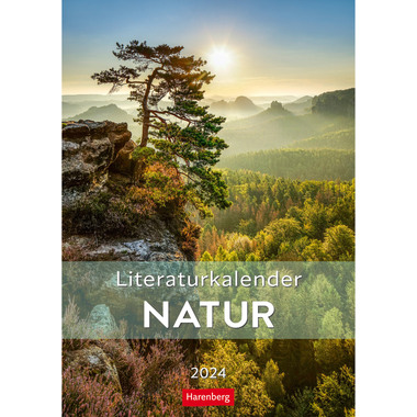 HARENBERG Literaturkalender Natur 2024 3310174 25x35.5cm