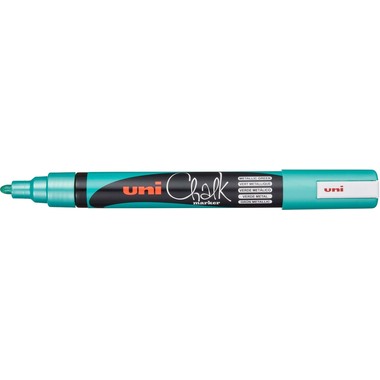 UNI-BALL Chalk Marker 1.8-2.5mm PWE-5M METALLIC GREEN Metallic grün