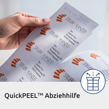 AVERY ZWECKFORM Versandetiketten 199,6x143,5mm L7168-100 weiss 200 Stk./100 Blatt