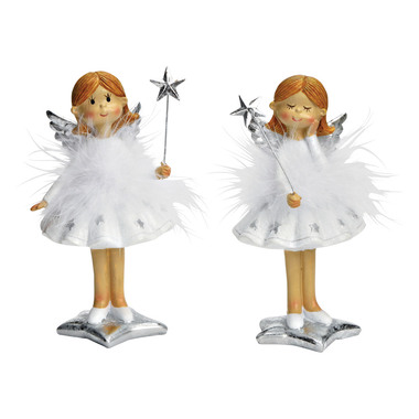 ROOST Engel aus Poly 10033562 weiss, 2 ass. 8x15x6cm