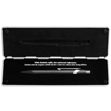 CARAN D'ACHE Kugelschreiber 849 Pop Line 849.509 schwarz matt, mit Metalletui