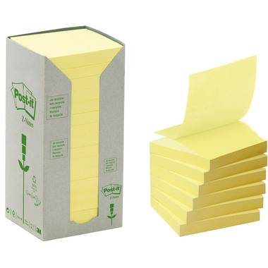 POST-IT Green Z-Notes 76x76mm R330-1T Recycling, 100 fogli 16 pezzi