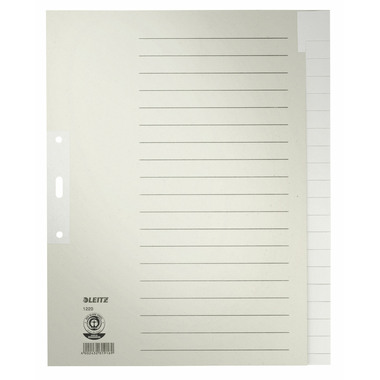 LEITZ Register Tauenpapier A4 1220-00-85 Blanko 20-teilig