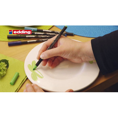 EDDING Porzellanmarker 4200 1-4mm 4200-E6-Warm 6 Warm Colours