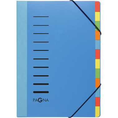 PAGNA Deskorganizer A4 44044/02 blau 12 Fächer
