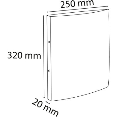 EXACOMPTA Classeur à anneaux 2.0cm 542554E orange,élastique, 2-anneaux A4