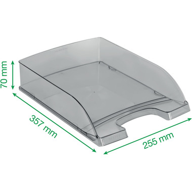 LEITZ Briefkorb Plus A4 52260002 glasklar