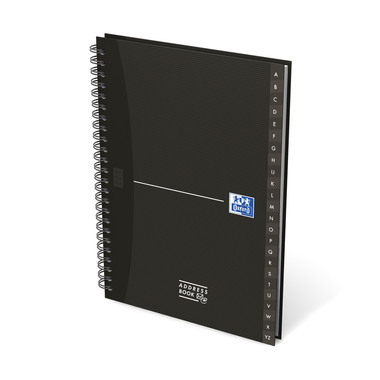 OXFORD Carnet d'adresses Office A5 100101258 4 coul. ligné 90g 80 flls.