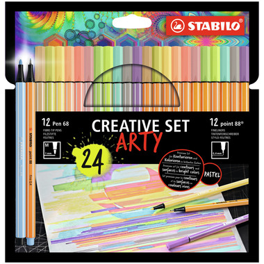 STABILO Fasermaler Pen 68 Arty 8868/24-1-20-6 24 Stück ass.