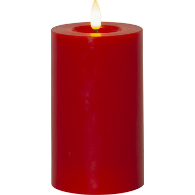 STAR TRADING LED Kerze Flamme Flow 15cm 12.061-44 rot