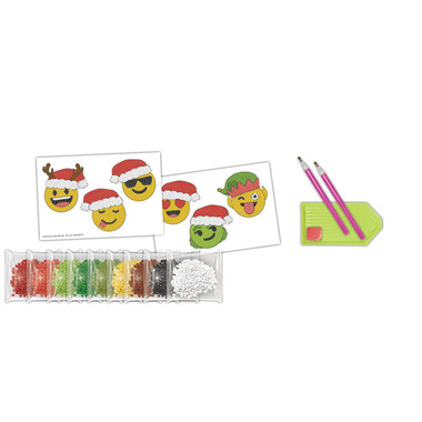 URSUS Diamond Sticker X-MAS Smiley 43500007 10x15 cm 2 flls.