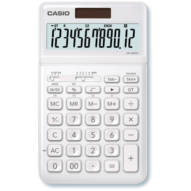 CASIO Tischrechner JW200SCWE 12-stellig weiss