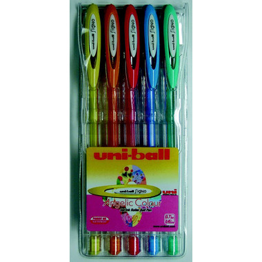 UNI-BALL Signo Angelic 0.7mm UM120AC.5C 5 couleurs étui