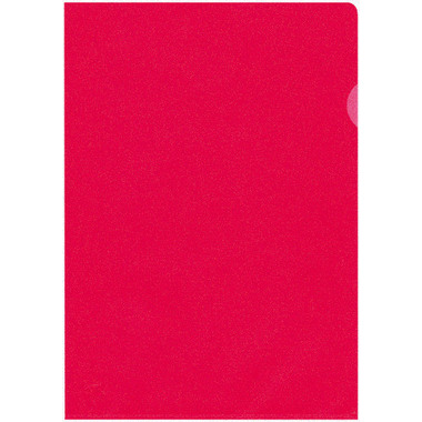 BÜROLINE Sichtmappen A4 620081 rot, matt 100 Stück