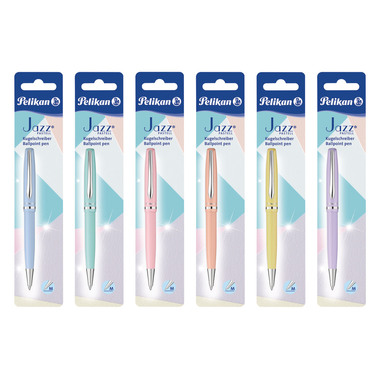 PELIKAN Stylo à bille Jazz Pastel M 812610 couleurs ass. métal