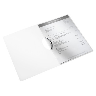 LEITZ Klemmhefter WOW ColorClip A4 4185-00-95 schwarz 30 Blatt