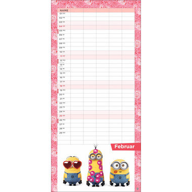 HEYE Familienplaner Minions 22755 DE, 21x45cm 2024