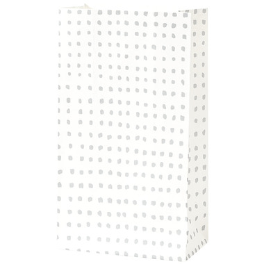 I AM CREATIVE Geschenktüte 4087.224 weiss/silber, 12x21cm, 3 Stk.