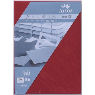 ARTOZ Couverts 1001 E6 107374185 100g, weinrot 5 Stück