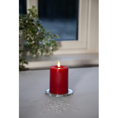 STAR TRADING LED Kerze Flamme Flow 12.5cm 12.061-43 rot