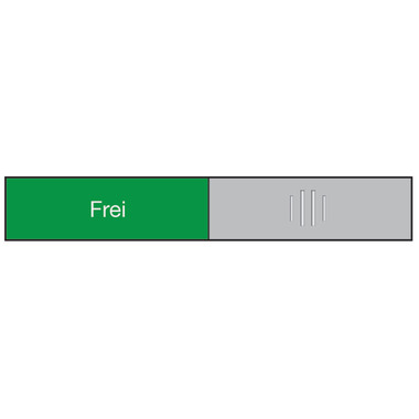 BEREC Plaque de porte 37,4x152mm 314.087 Alu, Frei-Besetzt