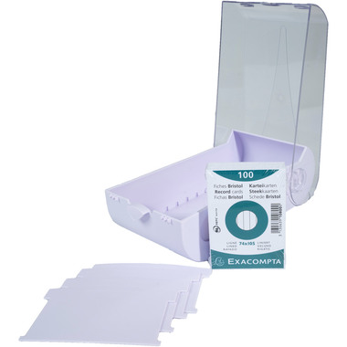 EXACOMPTA Karteikartenbox Bunny Box A8 5336423D malve/transp. 195x100x62mm