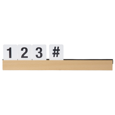 SECURIT Buchstabenleiste, Set 1m LES-TE-100 teak 2.5x100x1cm