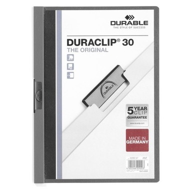 DURABLE Klemmhefter DURACLIP 30 2200/57 für 30 Blatt A4 anthrazit