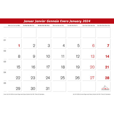 CALENDARIA Eisenbahn 2024 43494602 D/F/I/E, 31.5x23cm